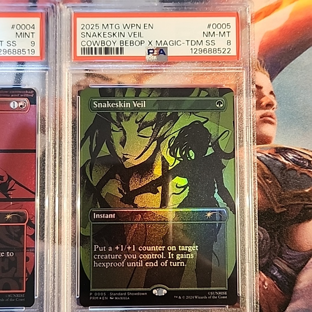MTG PSA 9/8 Cowboy Bebop Standard Showdown Set Promo 5 Cards Magic the Gathering view 7