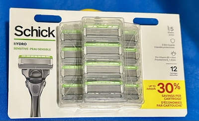 #ad Schick Hydro Sensitive Men#x27;s 5 Blade Razor Refills 12ct $17.97