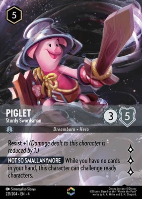 Ferkel, robuster Schwertkämpfer - VERZAUBERT - Ursulas Rückkehr - Lorcana TCG