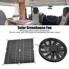 100W Exhaust Fan W/ Solar Panel Sets Ventilation Case Exhaust Fan for Greenhouse