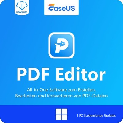 EaseUS PDF Editor 6 (2026)  / Win / 1 PC / Dauerlizenz *LifetimeUPG* / KEY (ESD)