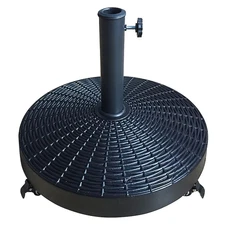 Style Selections Umbrella Base Black Patio Umbrella |Model #Ta-R1075