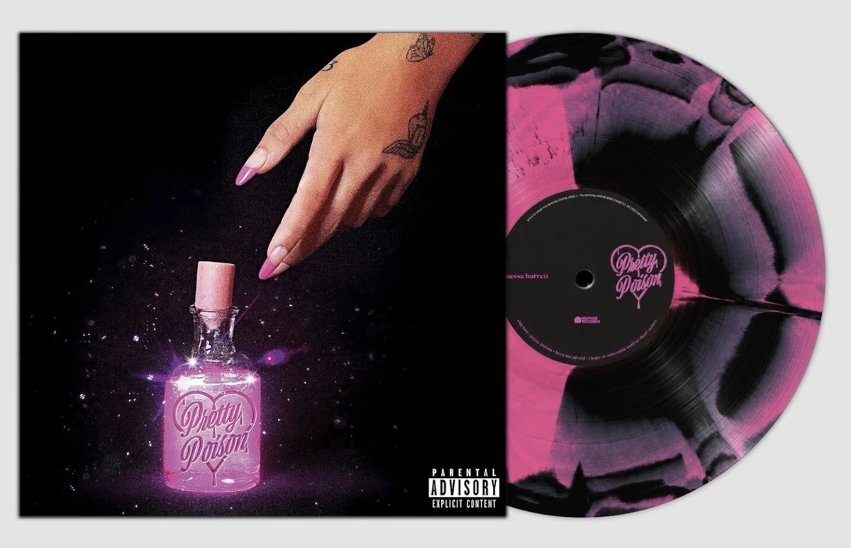 🩷🎵 Nessa Barrett "Pretty Poison" 5-yr  VV Pink/Black Vinyl LP /1250 PRESALE