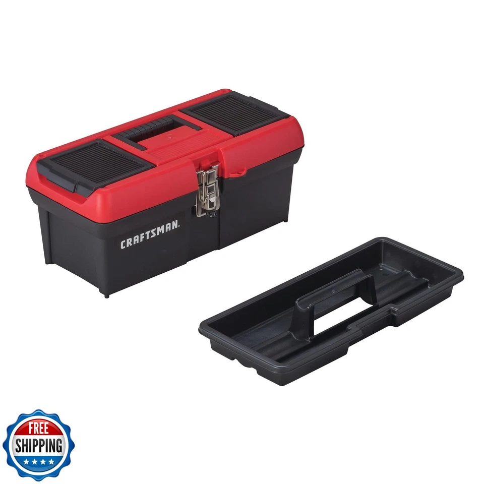CRAFTSMAN Tool Box, Lockable, 16 in., Red/Black (CMST16901) - Image 4 of 4
