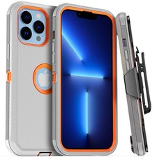 2026 For iPhone 13 Pro Max 12 11 XR Shockproof Case Belt Clip Fits Otterbox