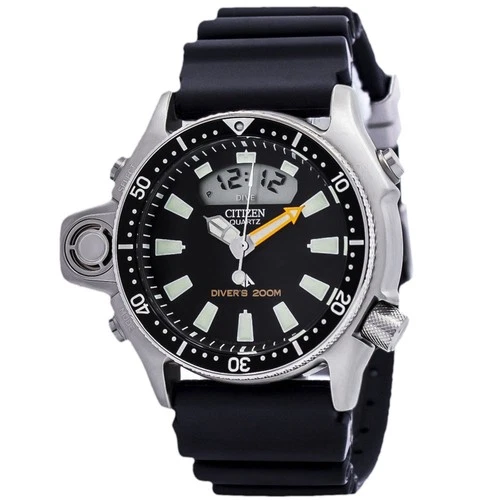 Citizen Black Mens Analogue-Digital Watch Promaster Aqualand JP2000-08E