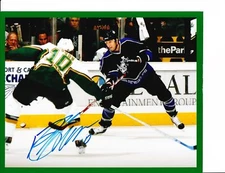 DALLAS STARS BRENDAN MORROW SIGNED STICK CHECK 8X10