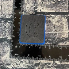 Sizzix  FUN SERIF BIG "C" Die  #38-0344 Original Small BLUE  Scrapbooking