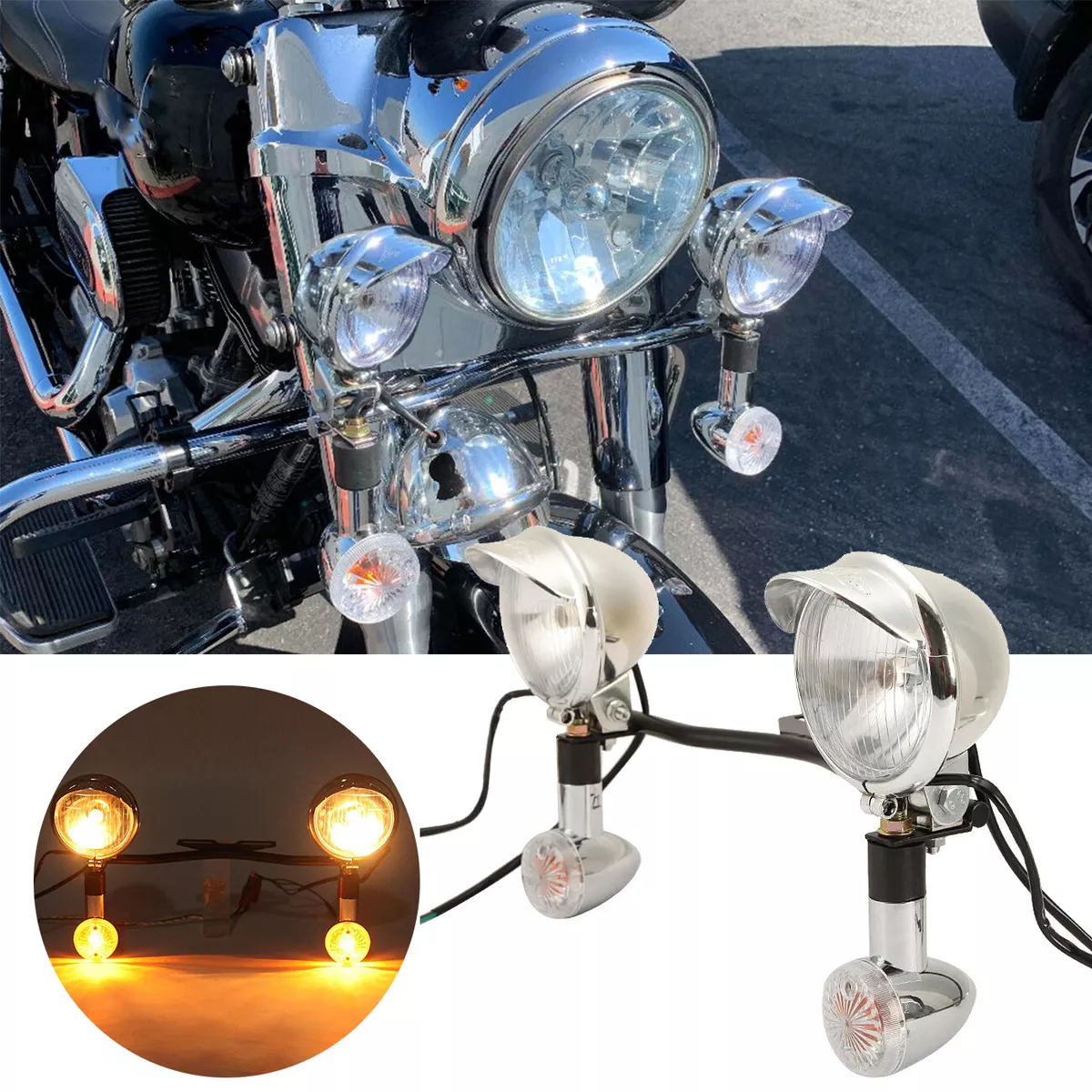 Passing Turn Signals Light Bracket For Yamaha Road Star XV 1600
