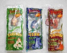 1999 DISNEY'S TARZAN SOUND STRAW MCDONALDS HAPPY MEAL TOYS - U PICK
