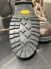 Kastinger Mens Size 7.5 Hiking Boots Brown Vibram Lace Up Logo Comfort Footwear