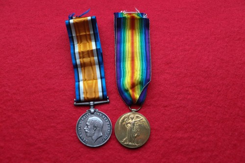 WW1 BRITISH WAR AND VICTORY MEDAL PAIR . 2991 PTE. R. J. KINMAN GLOUC REG . - Picture 3 of 4