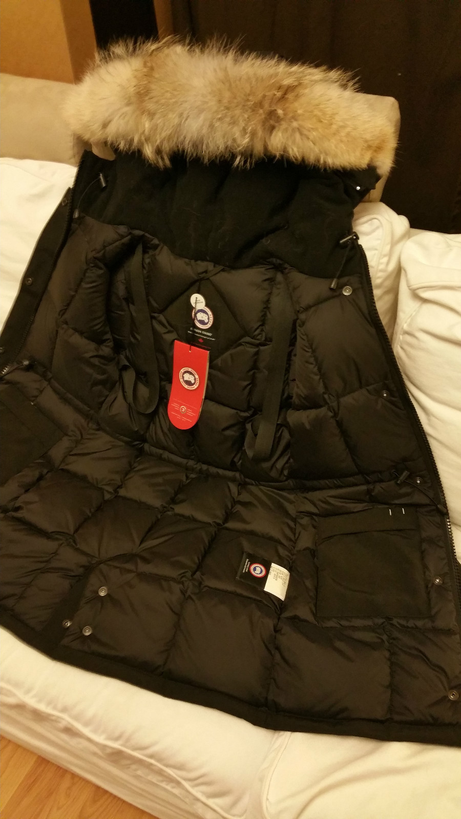 BRAND NEW RED LABEL EDITION BLACK CANADA GOOSE VICTORIA SMALL PARKA JACKET image 7
