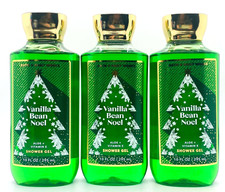 3-Pack Bath  Body Works Vanilla Bean Noel Shower Gel Wash 10 fl.oz Each New