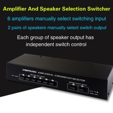 B046 Passive Amplifier Speaker Selector 6IN 2OUT Selector Lossless Sound Quality