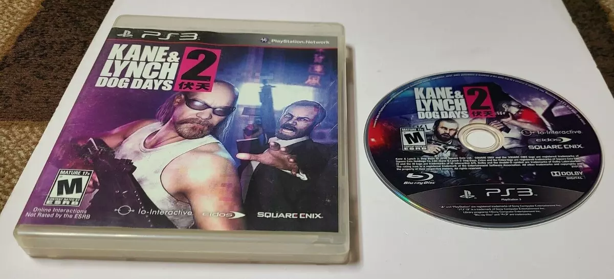 Kane and Lynch 2: Dog Days (Playstation 3) PS3 - BRAND NEW 662248910109