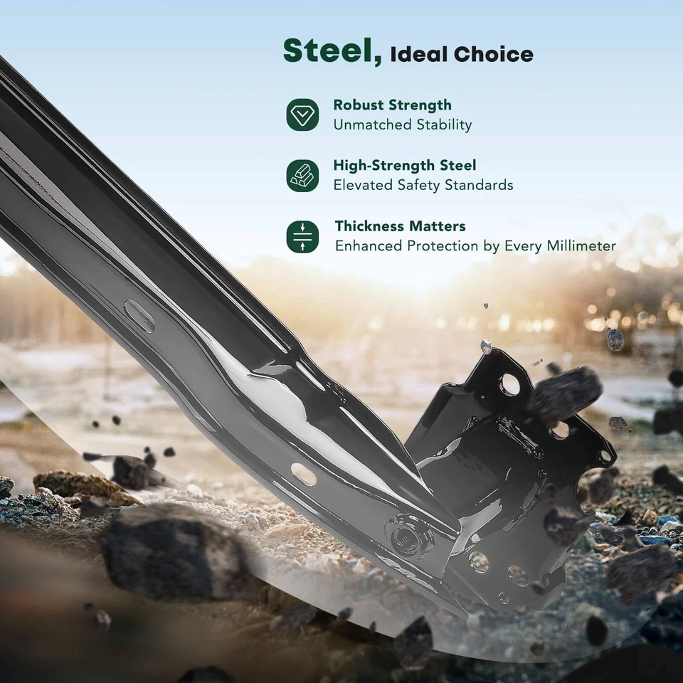 Усилитель бампера для Volkswagen Touareg 2004-2010 стальной спортивный универсальный передний - Изображение 4 из 4