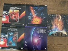 Lot of 5 Star Trek Movies on Laserdisc Wrath of Khan First Contact Promo As Well