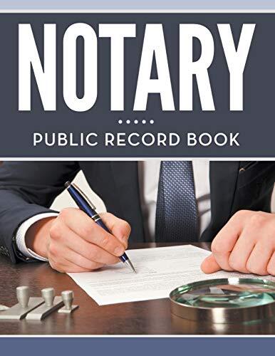 Professional Notary Public Record Book for Official Documentation