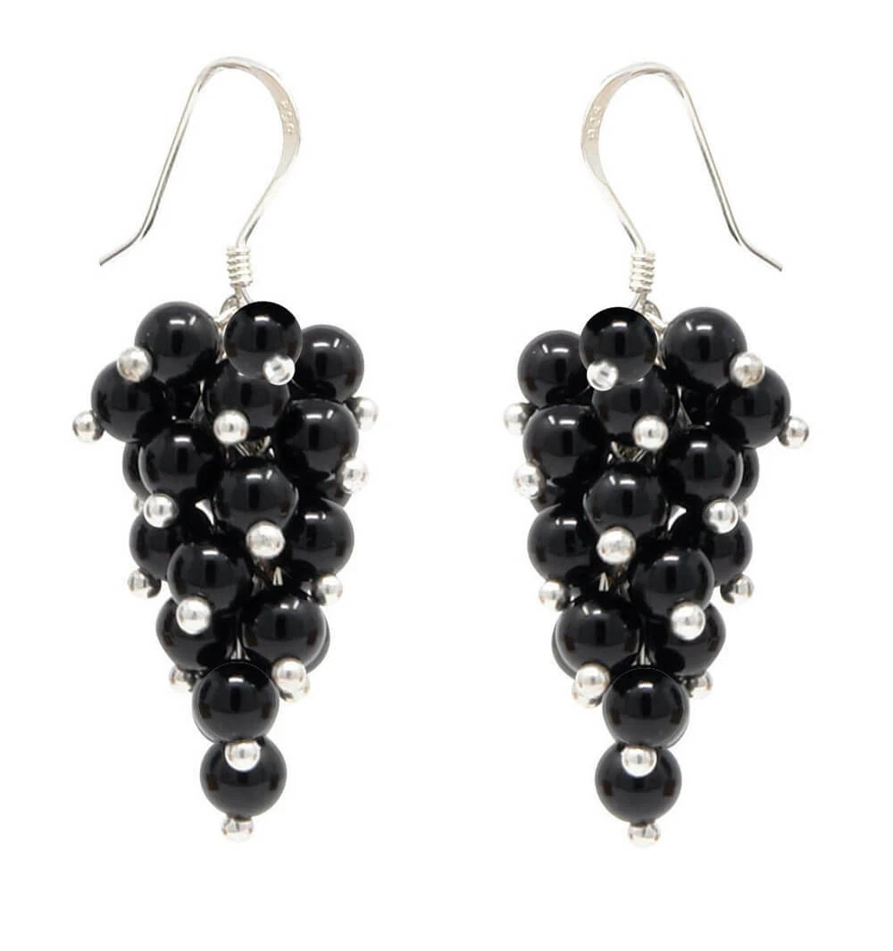 Orecchini in argento sterling 925 fatti a mano con pietra