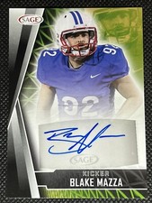 2022 Sage Hit Football BLAKE MAZZA RC #A-BM2 ROOKIE AUTO Southern Methodist