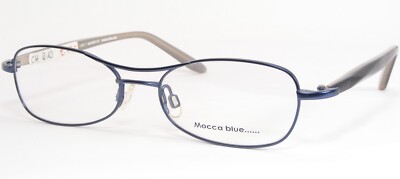Mocca blue HC9 Blaue Vollrand Brillengestell 50-15-135mm Metall Damen