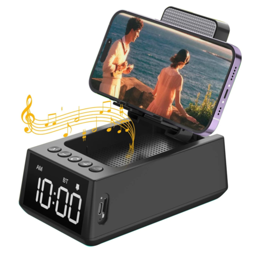 Speaker Bluetooth Foldable Music Speaker Alarm BT 5.3 Wireless Speaker Portable - Imagen 1 de 9