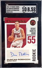 2018 Panini Chronicles Duncan Robinson Rookie Autograph Gold #/10 SSP SGC 8.5