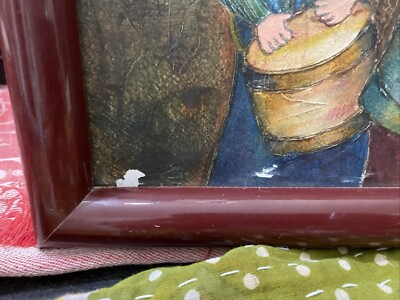 J. Roybal Original Canvas Oil Painting 4 Ladies Kids quintet