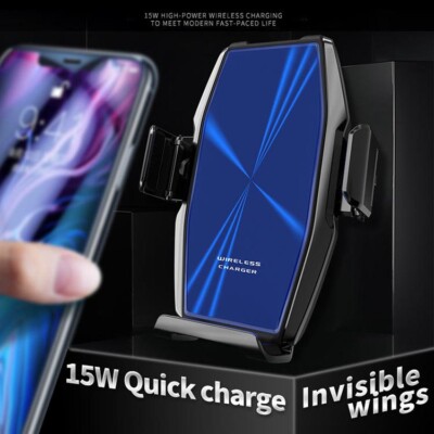 Smart Sensor Car Wireless Charger, Qi 15w Air Vent Phone Mount  