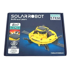 STEM Build and Learn Solar Robot Space Shuttle Astronaut 6-In-1 Robot Model Kit