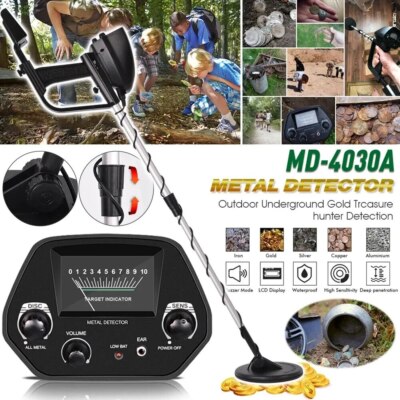 LCD Metal Detector Waterproof Gold Digger Deep Sensitive Hunter Coil Searcher