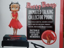 New in Box Betty Boop Animated Talking Collector Telephone/ Phone 2003