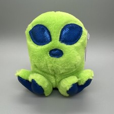 SWIBCO Vintage Puffkins 6706 ROSWELL Alien Green Round Beanie Ball Plush Tag
