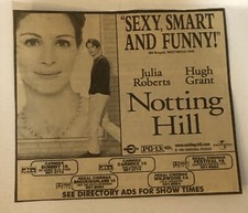 Notting Hill Movie Print Ad Advert Julia Roberts Hugh Grant  TPA2