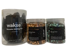 wakse Hard Wax Beans Face and Body Waxing Kit Melting Pot