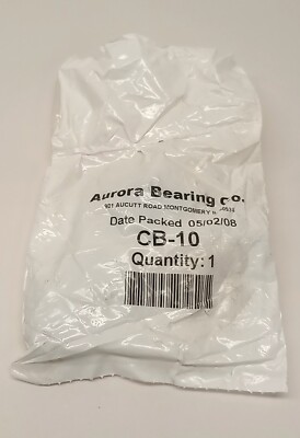 Aurora CB-10 Rod End Male 5/8-18 Threaded L/H Left Hand Spherical 0.625 bore