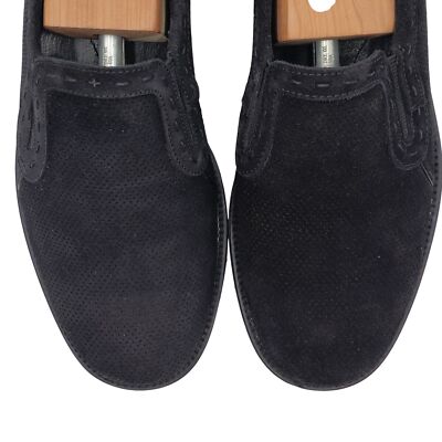 Tommy Bahamas Mens 9 Black Perforated Slip-on Dress Casual  display picture 2
