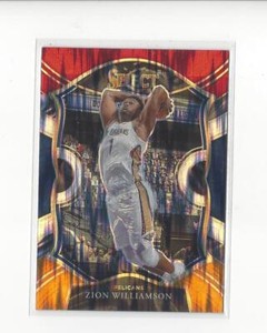 2020-21 Select Prizms Red White Orange Flash #1 Zion Williamson Pelicans