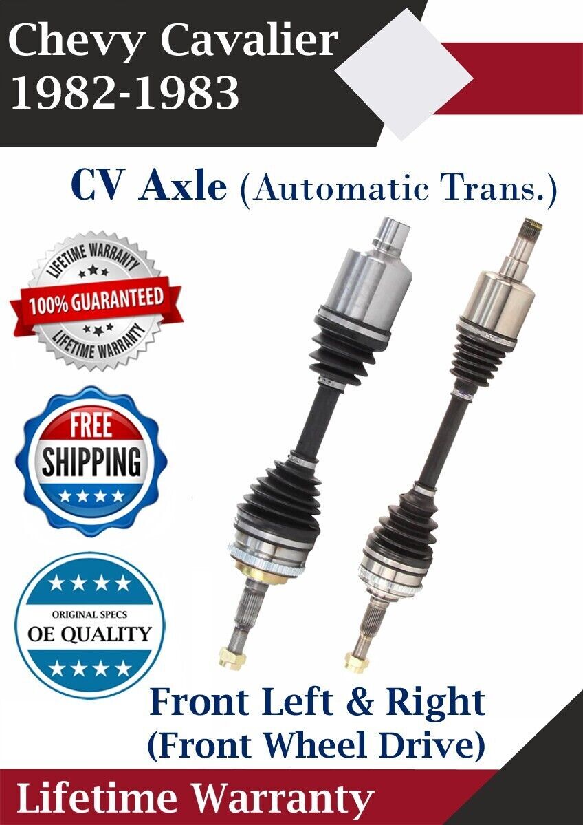 Front CV Axle For 1982-1983 Chevy Cavalier FWD Automatic Trans. Lifetime Warran.