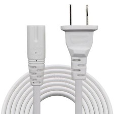 Figure 8 2 Slot Polarized Power Cord Cable EU Plug 2-Prong 7A 125V IEC-320 AC