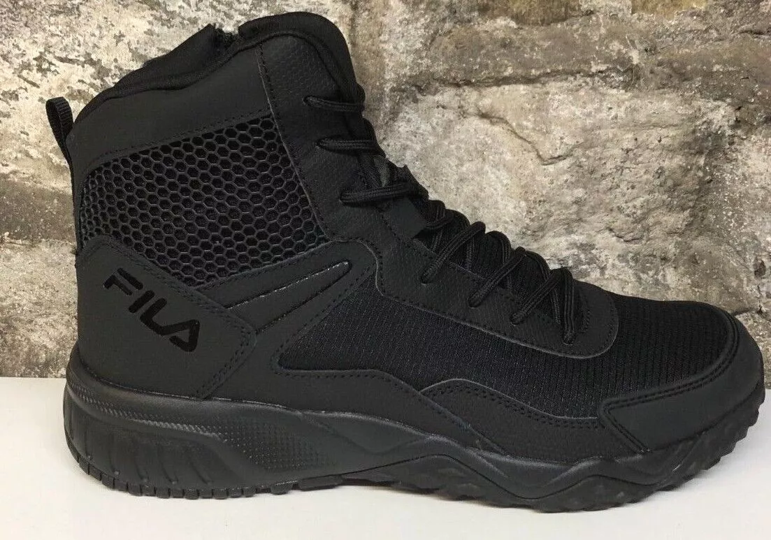 Grey fila boots store