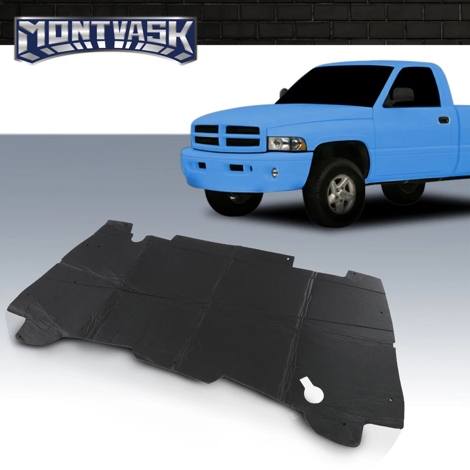 Almohadilla de aislamiento de capó con clips apta para Dodge Ram 1500 2500 3500 1994-2001 Foto 2 de 4