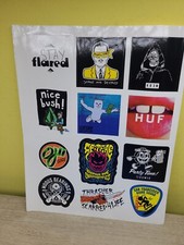 Thrasher Magazine Skateboard Sticker Sheet- OJII Spitfire SF Bomb Squad Huf Krew