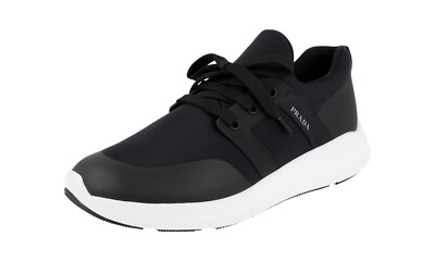 PRADA Lightweight Neoprene Prax Sneakers - 4E3527 Black - NEW -  US 8 EU 41