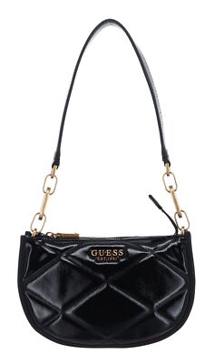 GUESS Cilian Top Zip Saddle Bag Schultertasche Tasche Black schwarz Neu