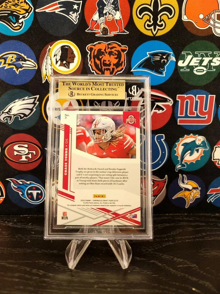 2020 Elite Rookies Aspirations Chase Young BGS 9.5 GEM-MT  - Image 2 of 2