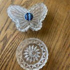 Butterfy 24% Lead Crystal made in Jugoslavia  AND Ring Holder — photo 1