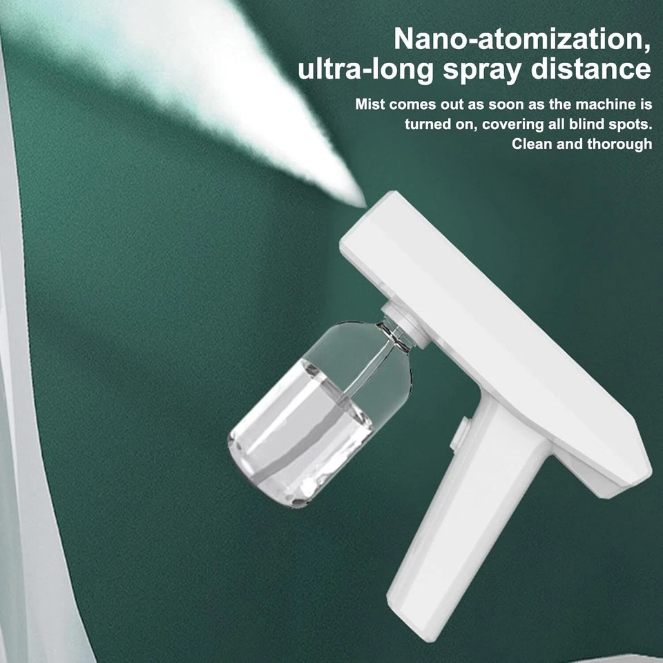 Atomizador inalámbrico Mist con pulverizador limpieza de botellas pulverizadoras esterilización eléctrica pulverizador Foto 3 de 4