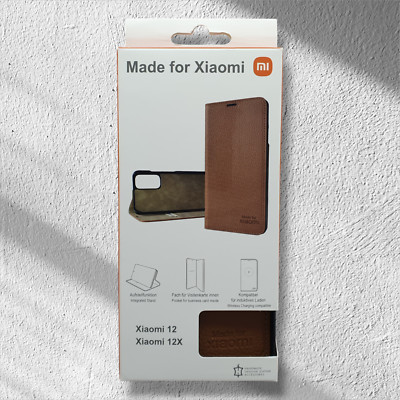 Made For Xiaomi 12 / Xiaomi 12X Schutztasche Echtleder Leder Handy NEU & OVP